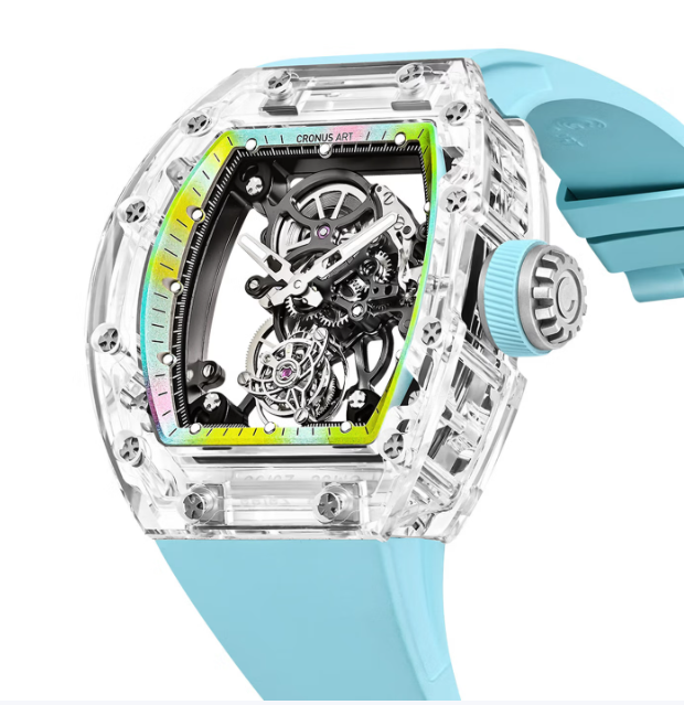 CRONUSART克洛斯陀飞轮蓝宝石系列男士手表高端潮流男款名牌机械腕表