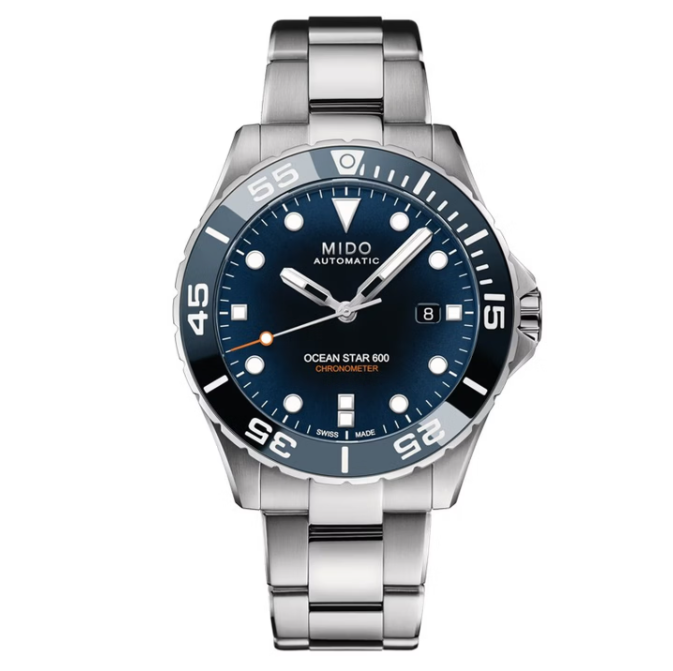 美度（MIDO）瑞士手表 海洋之星600天文台认证硅游丝机芯男士自动机械潜水腕表