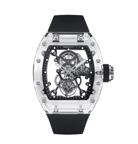 CRONUSART克洛斯陀飞轮蓝宝石系列男士手表高端潮流男款名牌机械腕表
